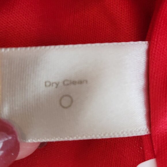 Boston Proper Sleeveless V-Neck Form Fitting Satin Red Dress Womens Siz 12 - Picture 13 of 14